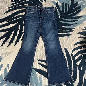 American Eagle Outfitters Dark Blue Flare Jeans